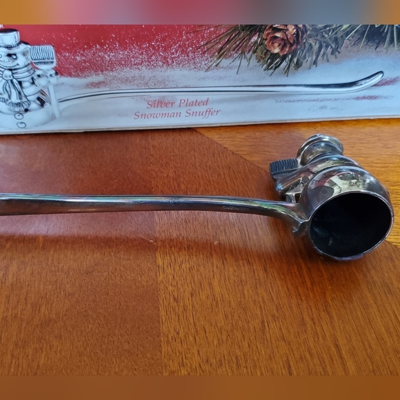 Godinger Silver Plated Snowman Candle Snuffer Christmas Holiday Collection - Picture 5 of 5